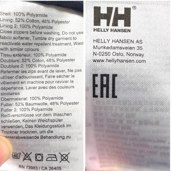 HELLY HANSEN | Raincoat Waterproof Windproof Breathable Dusty Purple | S - Picture 15 of 16